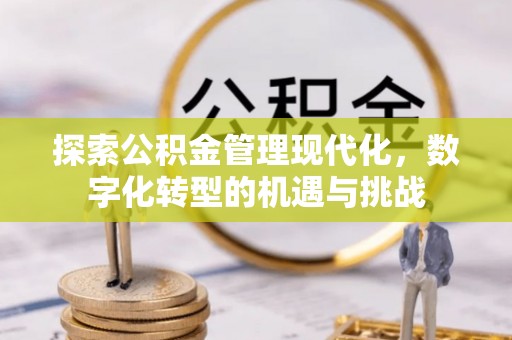 荔城探索公积金管理现代化，数字化转型的机遇与挑战
