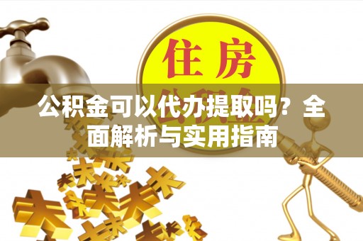 荔城公积金可以代办提取吗？全面解析与实用指南