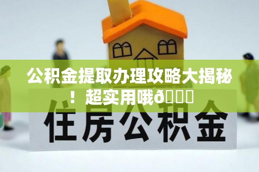 荔城公积金提取办理攻略大揭秘！超实用哦😉