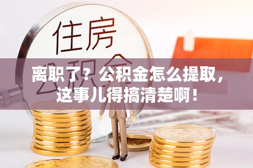 荔城离职了？公积金怎么提取，这事儿得搞清楚啊！