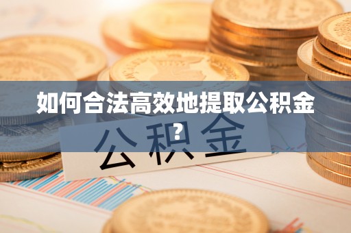 荔城如何合法高效地提取公积金？