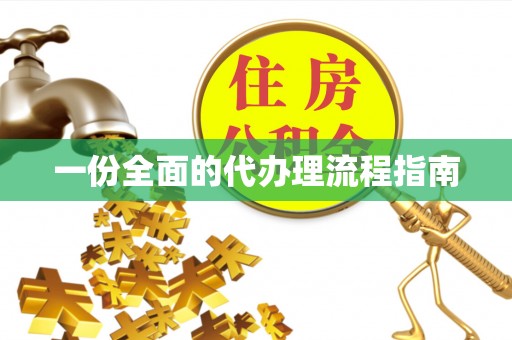 荔城一份全面的代办理流程指南