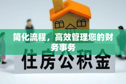荔城简化流程，高效管理您的财务事务