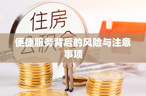 荔城便捷服务背后的风险与注意事项